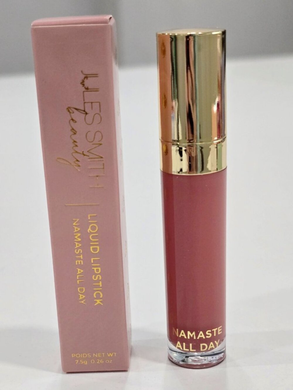 Jules Smith Beauty ✦ Liquid Lipstick Namaste All Day ✦ Mauve Pink 0.26oz NWT - Picture 2 of 10